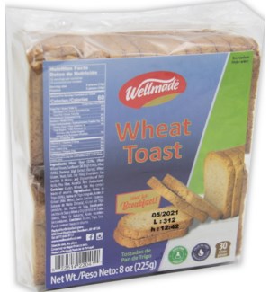 Whole Wheat Toast "Wellmade" 8 oz x 24